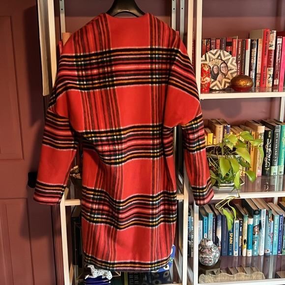 Maison Scotch Tartan Plaid Coat - Picture 4 of 4